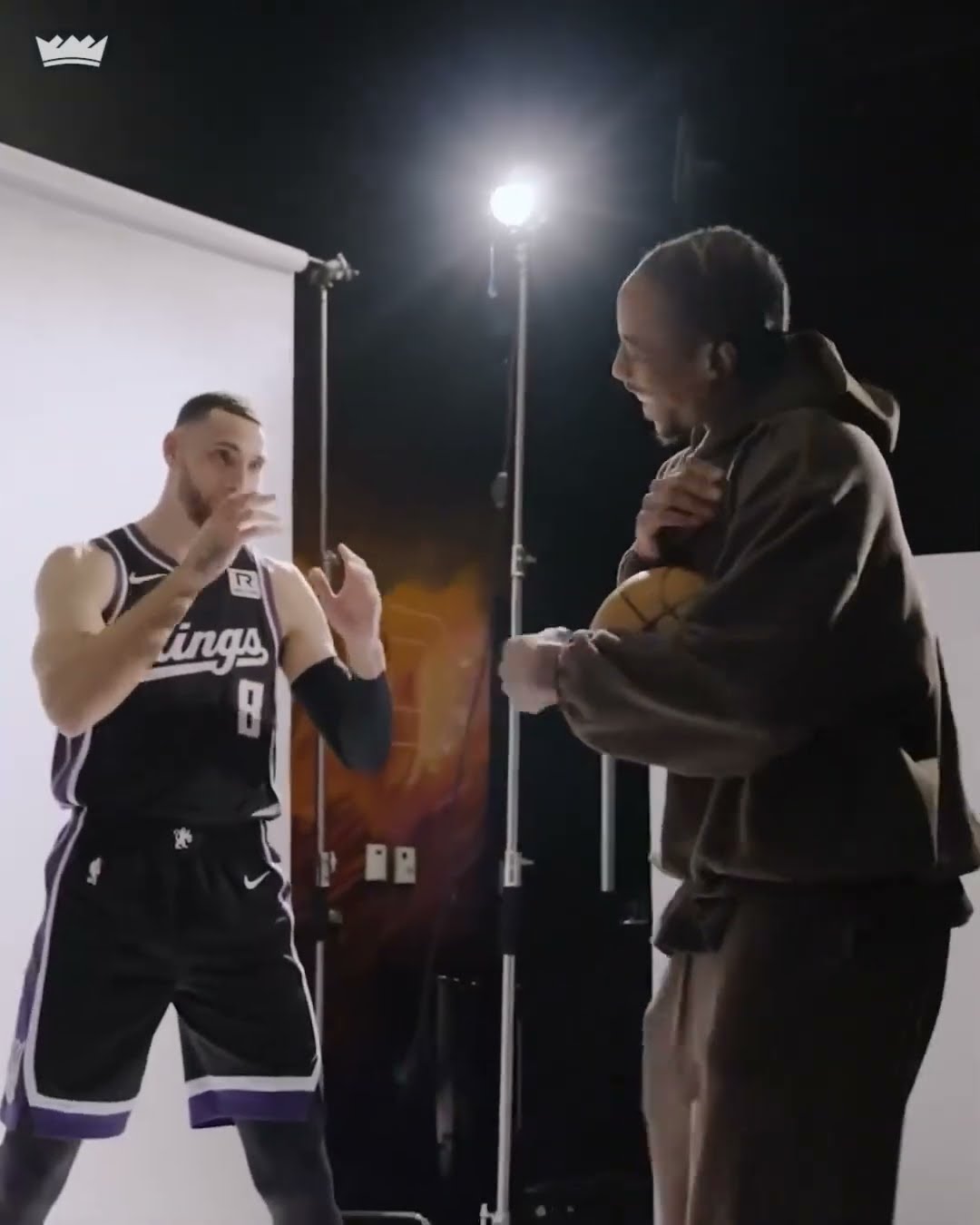 Zach and Deebo reunited on the Kings ? (via @sacramentokings/IG)