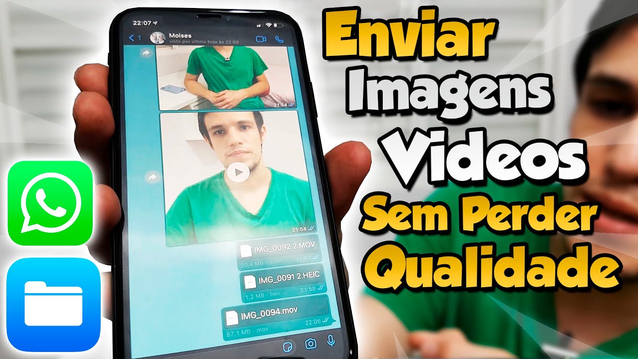 Como mandar Fotos e Vídeos do iPhone SEM PERDER a qualidade no WhatsApp ...