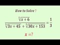Chinese Math Olympiad question | radical equation | 95% failed to Solve | x=?