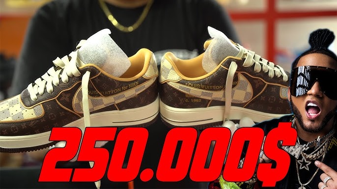 NIKE AIR FORCE 1 x LOUIS VUITTON BROWN - Prime Reps