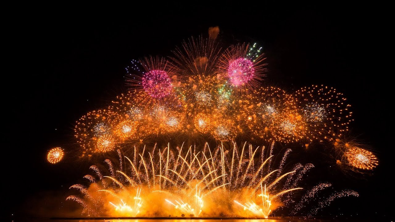 [4K60p] 2019 桑名水郷花火大会 NTN 2尺玉同時打上ミュージック花火 第1部～第2部 全編