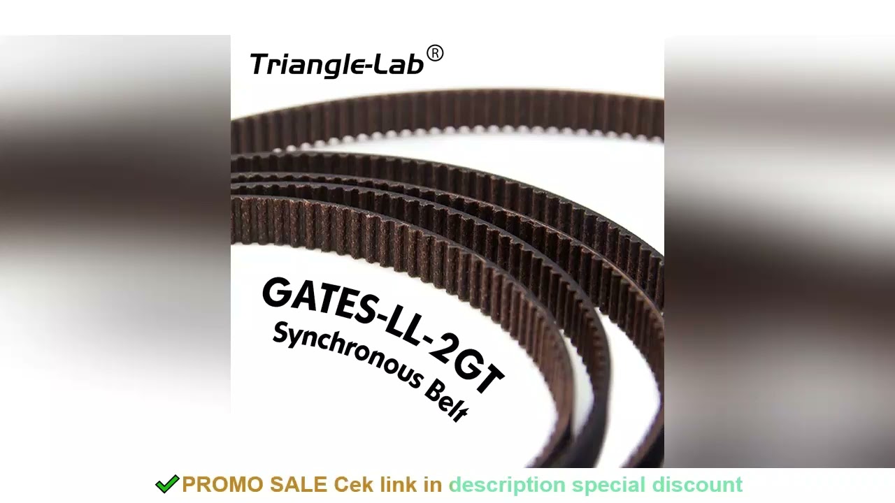 trianglelab Gates 2GT belt synchronous belt Timing belt Width 6MM 9MM 10MM 12MM wear GT2 resistant f