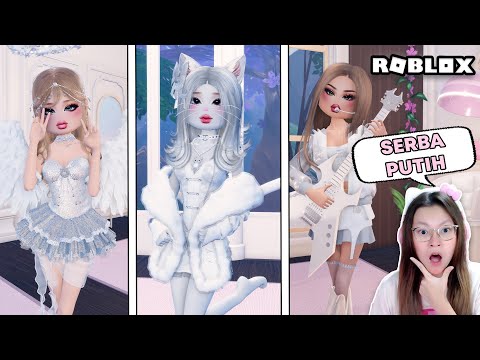 Dress To Impress Tapi Cuma Boleh Pakai Warna Putih ?!! [Roblox Indonesia]