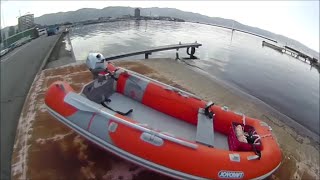 #5 ジョイクラフトゴムボート組み立て＋魚探取付 inflatable boat setup