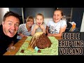 Edible Erupting Volcano  (aka doing Chloe's homework!)