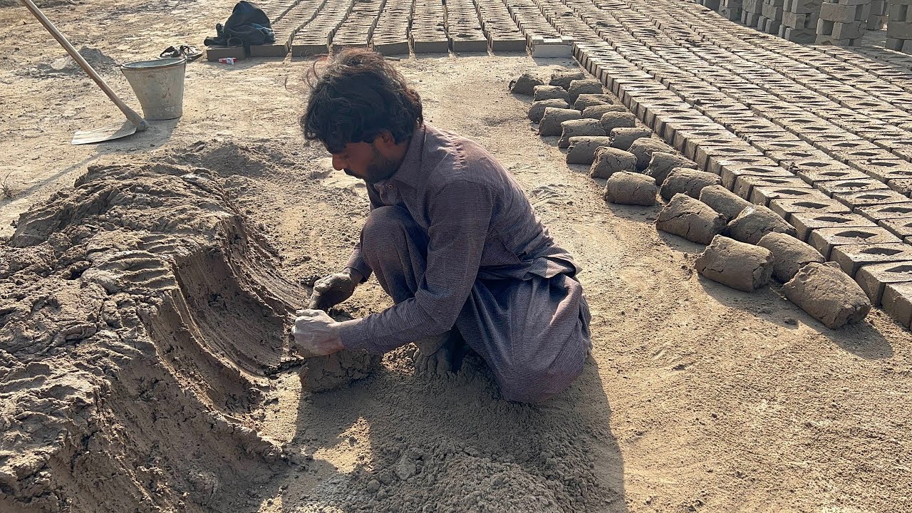 Amazing Handmade Brick Making Process | Millions of Bricks Produced by ...