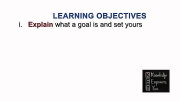Intro Video to Goal Setting and Action Planning - by Catherine Shimechero