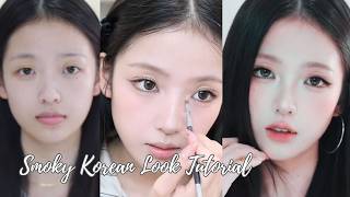 Korean Soft Glam Makeup Tutorial (Flawless Base + Smoky Eyes) screenshot 3