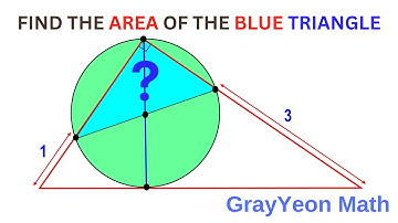 Find the area of the blue triangle  #thinkoutsidethebox #geometryskills #mathpuzzles