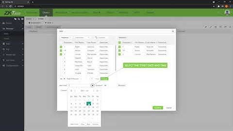 How to Send Private Message on BioTime 8