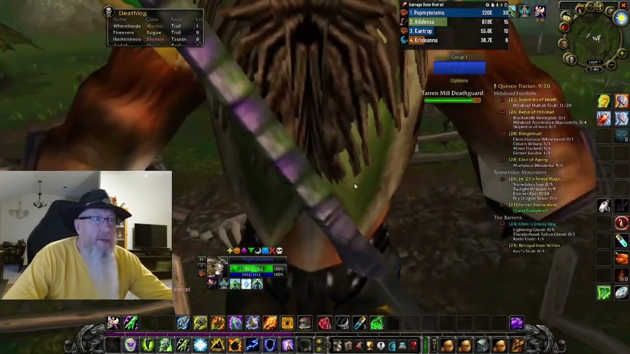 Pops HC SF Shaman Adventures (and death).