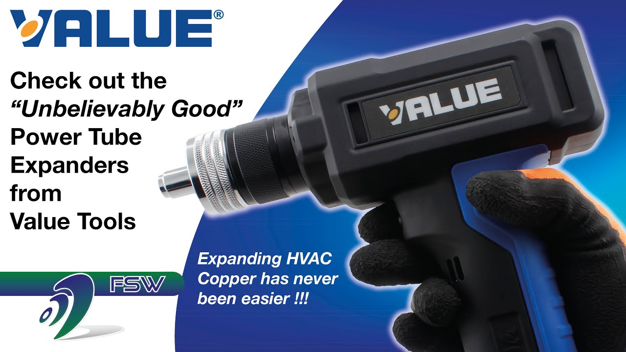Value VTE29D & VTE 42D Cordless Tube Expander Sets - YouTube