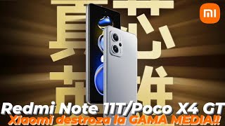 NUEVO] Redmi Note 11T Pro / Poco X4 GT es OFICIAL!! 🤯 La BESTIA
