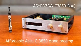 ASYPDZSW C3850-S: Een eerste blik op een goedkope kloon van een Accuphase-voorversterker!
