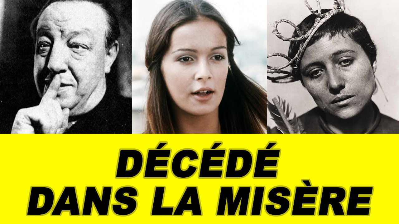 10 Acteurs FRANÇAIS Décédés dans la Pauvreté... - Et savez vous qui ils sont ?