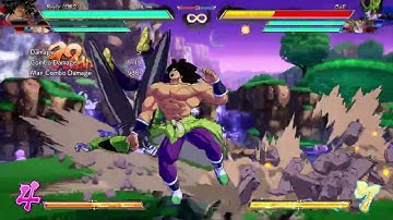 DBFZ [1.31.]: 0 bar Shirtless S-Broly 2L starter TOD with back to corner + Baseku A & Vegito A