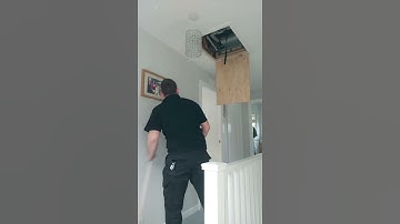 Telescopic loft ladder installation