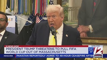 Trump threatens to remove World Cup games from Boston