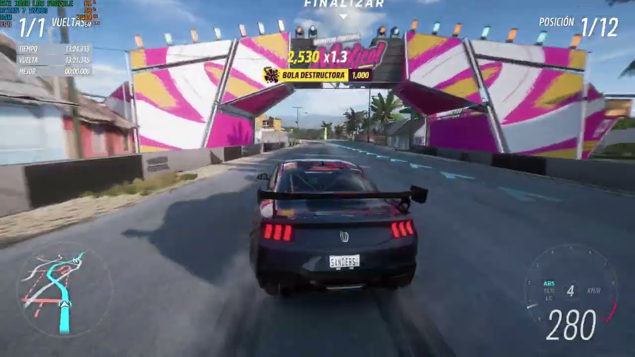 USANDO UN FORD MUSTANG DARK HORSE DE 1800 HP