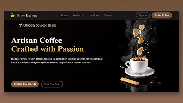 Build a Coffee Shop Website in 45 Minutes (HTML, CSS & JS Tutorial!)  Step-by-Step #websitedesign