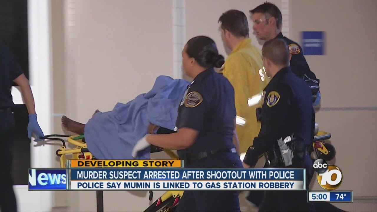 Murder suspect arrested after shootout with police - YouTube
