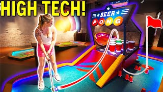 Crazy HIGH TECH Futuristic Mini Golf! Crazy High Tech Mini Golf
