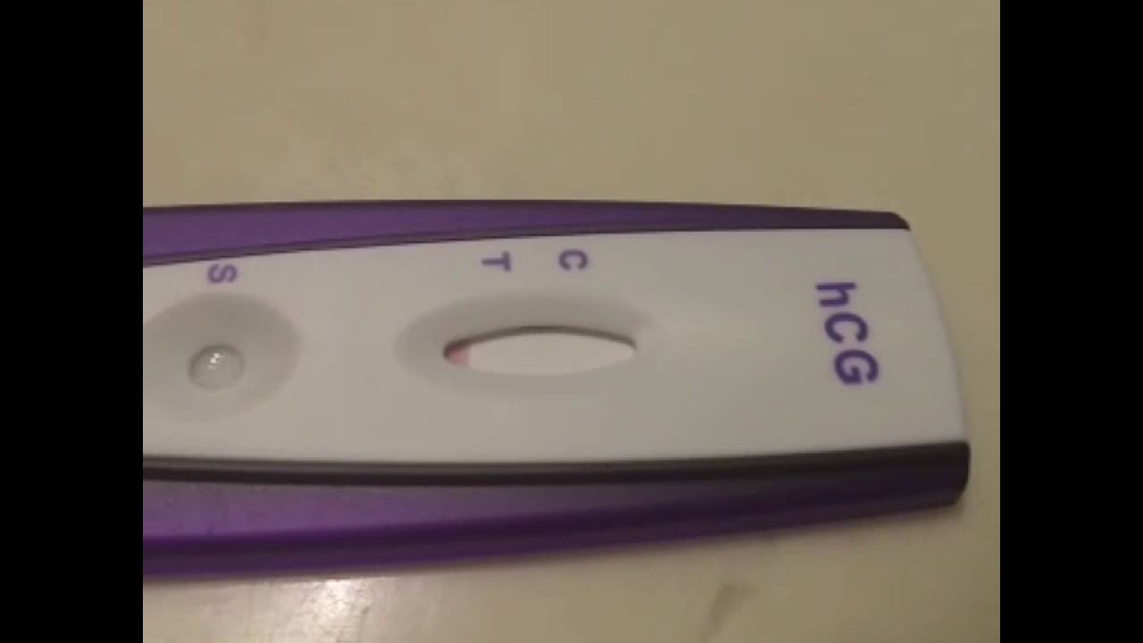 Pregnancy test (6weeks) YouTube