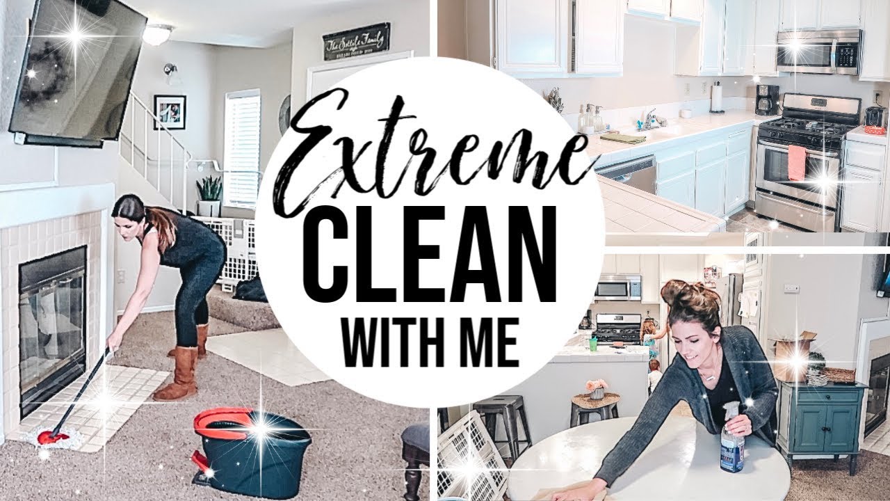 EXTREME CLEAN WITH ME 2019 // MESSY HOUSE CLEANING MOTIVATION - YouTube