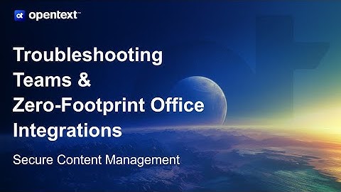 Troubleshooting Content Manager MS Teams Integration