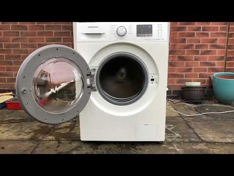 Samsung washing machine destruction! | Wet towels | Jumping