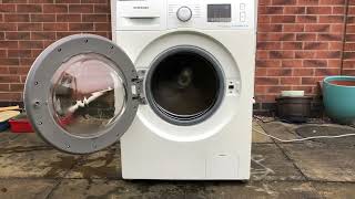 Samsung washing machine destruction! | Wet towels | Jumping