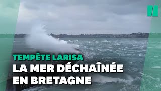 La tempête Larisa déchaîne la mer en Bretagne screenshot 5