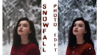 Snowfall Photo Editing | PicsArt Tutorial screenshot 2