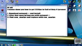 How to get 333fps in CoD4 (promod)