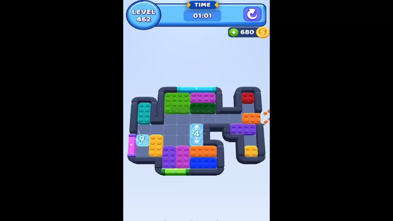 大型ヒンメリ✳︎アイスブルー✳︎バブルズ＆シャインスター✳︎ダブルサンキャッチャー Color Block Jam Level 462 - YouTube