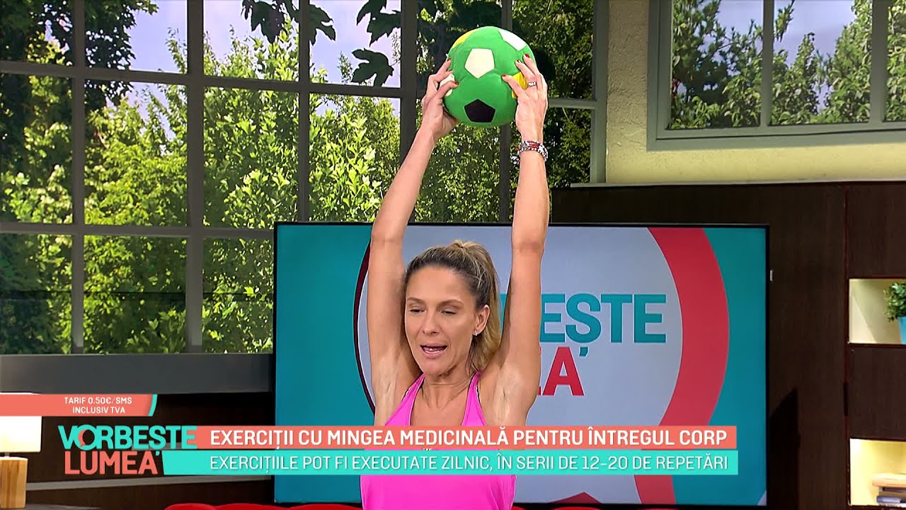 Exerciții cu mingea medicinală pentru întreg corpul