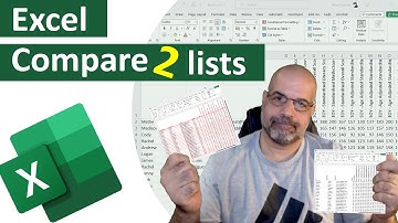 Compare 2 lists in Excel