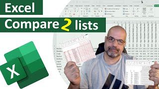 Compare 2 lists in Excel