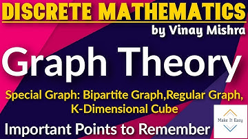 Graph Theory #06: Special Graph | Part-2| Bipartite Graph | Regular Graph | Hyper Cube or K D Cube