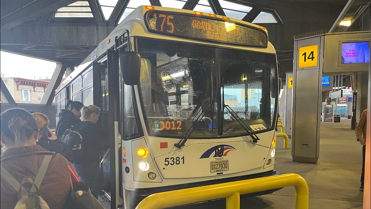 2008 NABI 40SFW 5381 on 175 via New Jersey Route 4 & Cedar Lane Audio