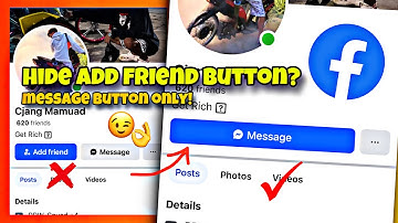 How to Hide Add Friend Button from Your Facebook Profile! 2025