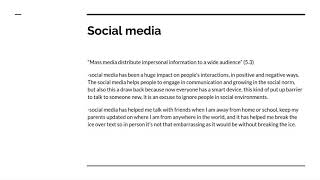 Module 3 Sociological Self-Portrait Assignment - Agents of Socialization pt.2