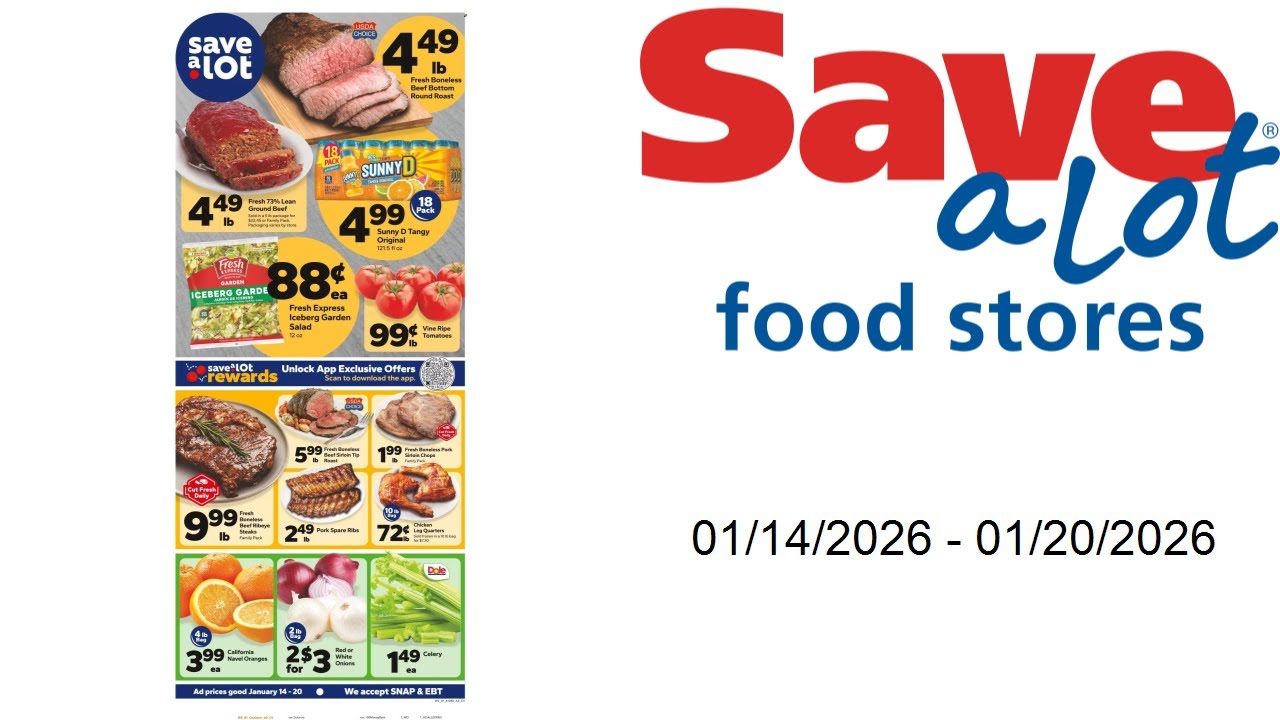 Save a Lot Weekly Ad  - 01/14/2026 - 01/20/2026