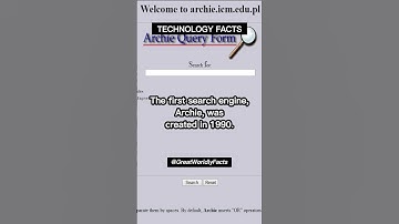 The first search engine, Archie, was created in 1990.