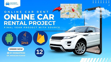 car rental management system project in Android Studio Java Language and Firebase Database
