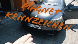 Magnet Kennzeichen I BMW E60 I Hinterhof Action