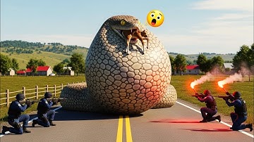 Courageous Rescue Team Fights Giant Python to Save Innocent Cow 🐍