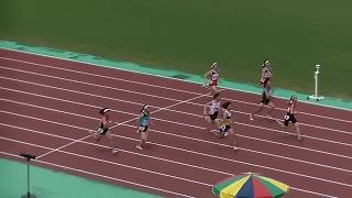 20180609北九州市中学陸上各区大会 中2女子100m決勝(小倉南)