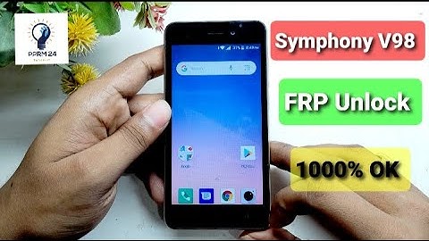 Symphony V98 Frp V98 Frp Bypass Google Account Unlock Symphony V98 Frp Remove
