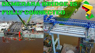 {LIVE UPDATE} 8/19/25 |l|  Demerara Harbour Bridge FULLY CONNECTED